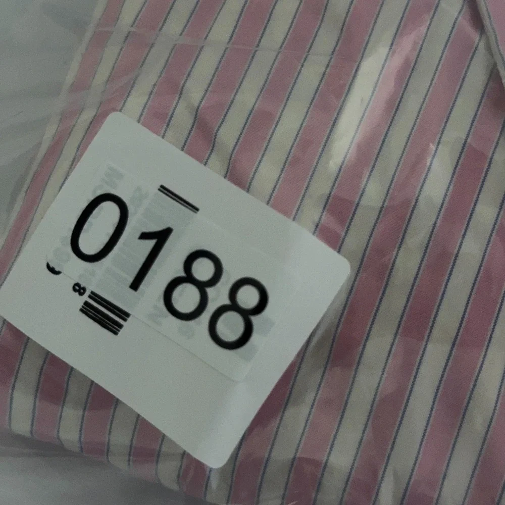 Hollister Button Down Shirt Womens Size Medium Striped Pink Preppy Academia Twee - Picture 9 of 9